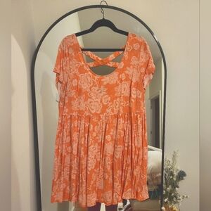 Torrid Coral Pink Babydoll Minidress